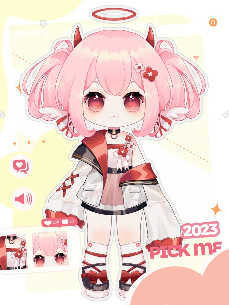 【Live2D】Pinky (VtuberStudio,Vbridger)