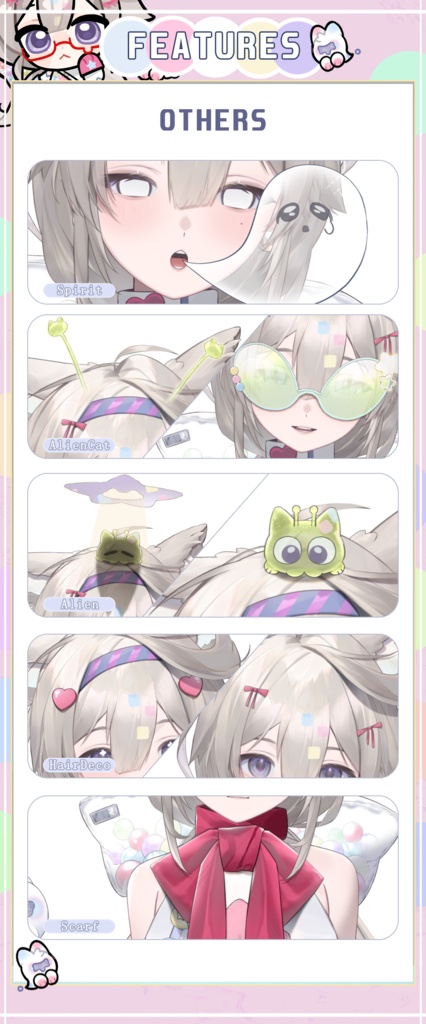 【Live2D Model】 Customize/60+ Toggle/animated 昭果幽幽