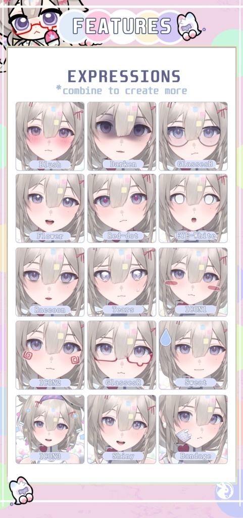 【Live2D Model】 Customize/60+ Toggle/animated 昭果幽幽