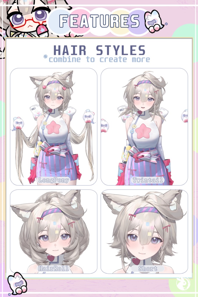 【Live2D Model】 Customize/60+ Toggle/animated 昭果幽幽