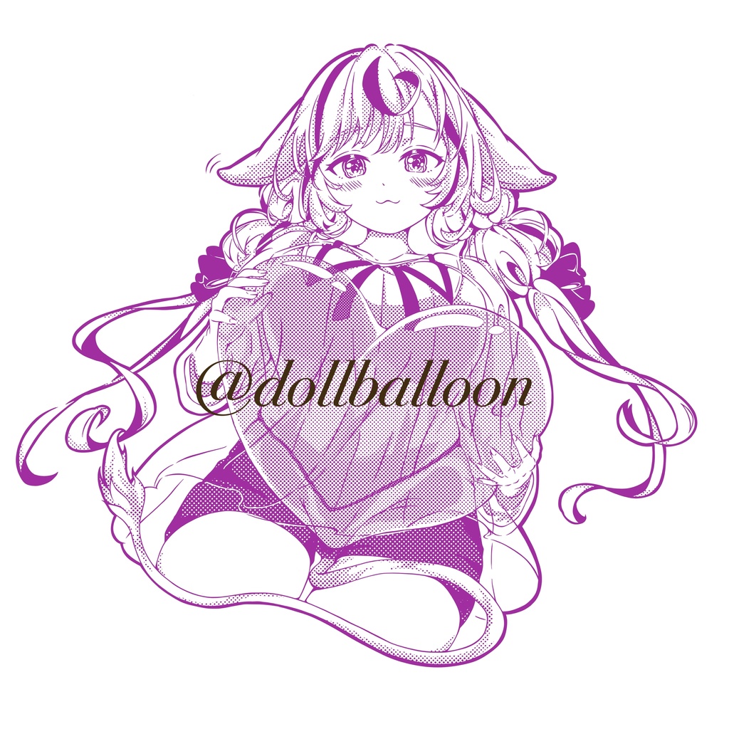 【タフテックス17】この風船かわいいでしょっ♡もんちゃん風船 ランダム8色セット