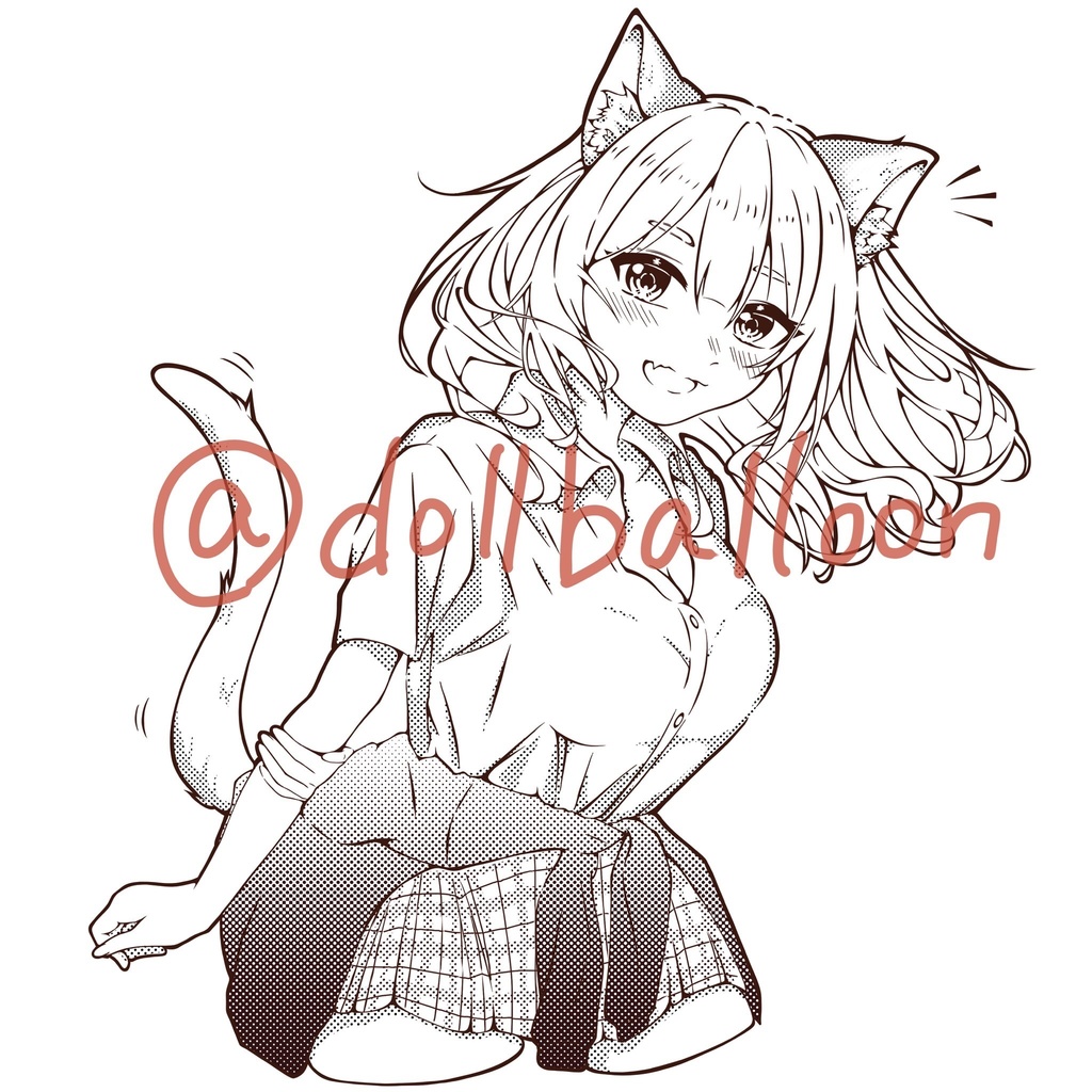 【カテックス18】ケモっ娘幼なじみ8色ランダムセット