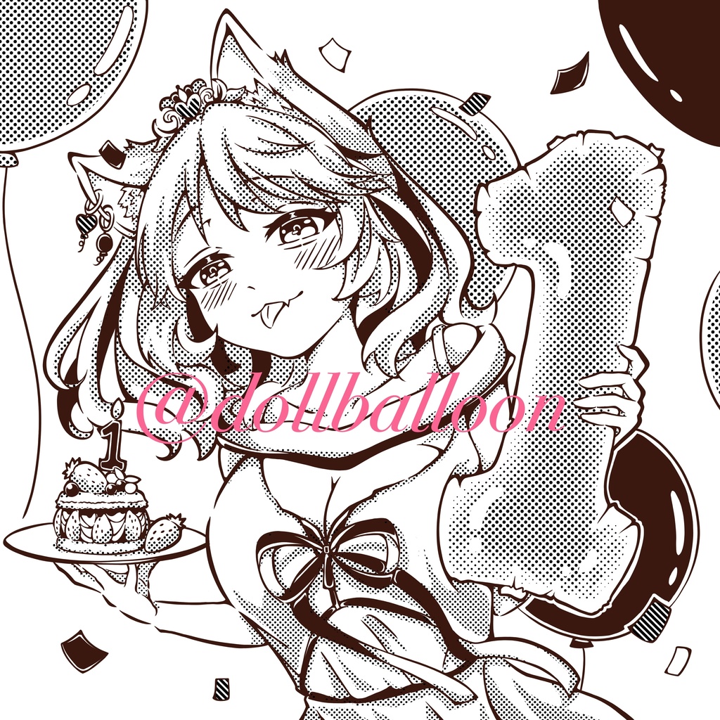 【パヤソ16】一周年記念㊗️ケモミミっ娘8色ランダムセット