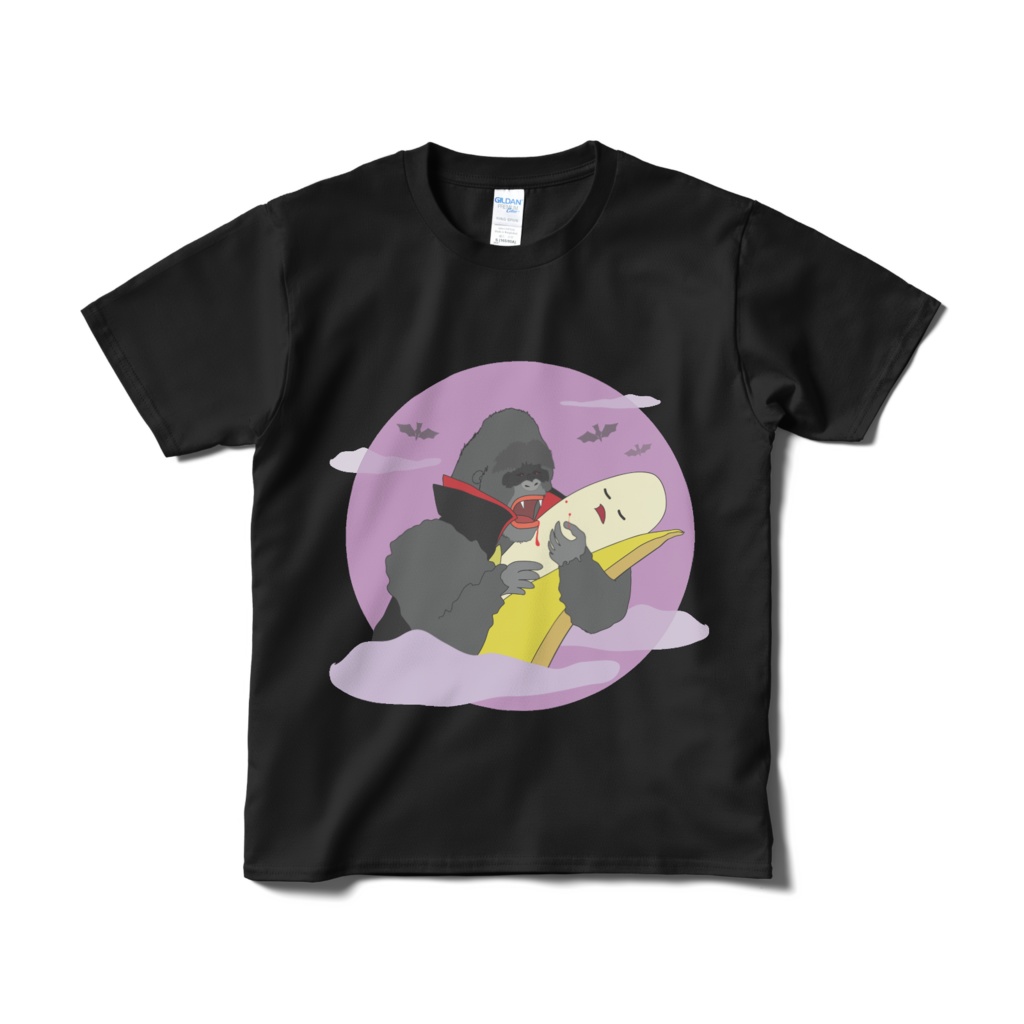 ゴリラのヴァンパイア Tシャツ(短納期)