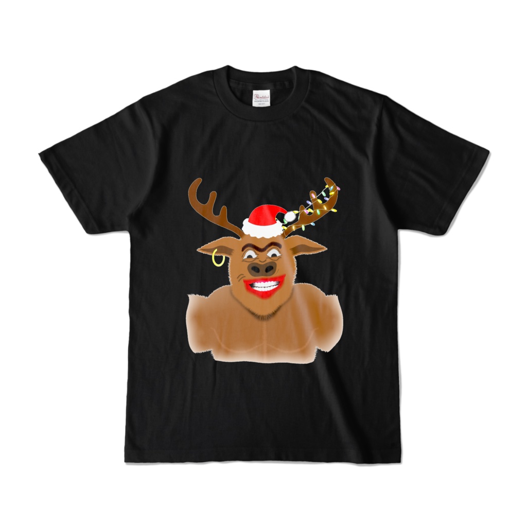 クリスマスのトナカイ　Tシャツ