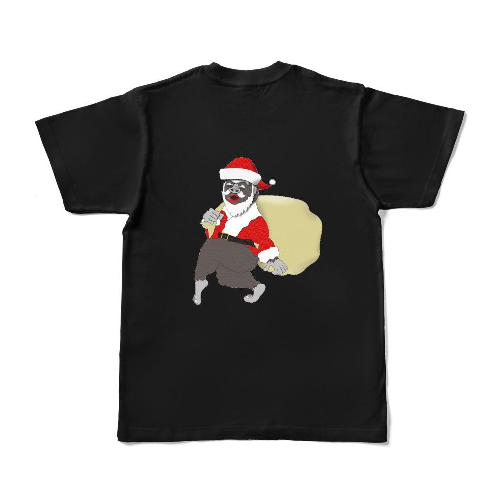 トナカイのサンタ カラーTシャツ