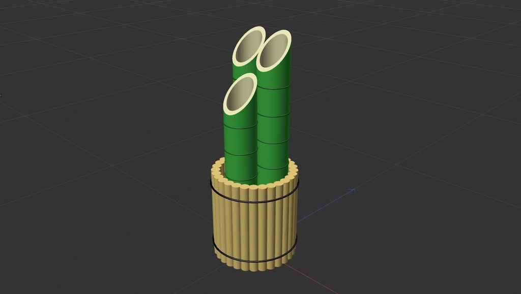 門松の3Dデータ