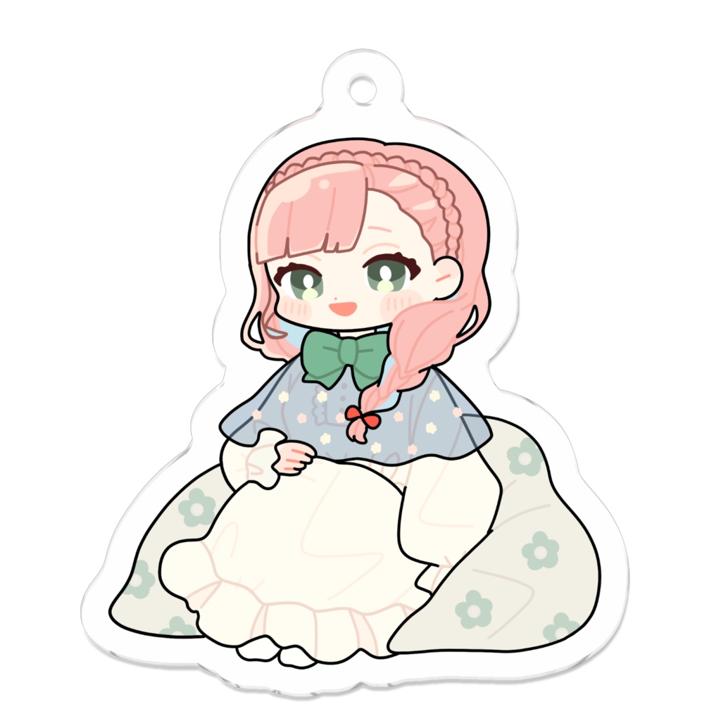 おやすみ前なククリのアクリルキーホルダー