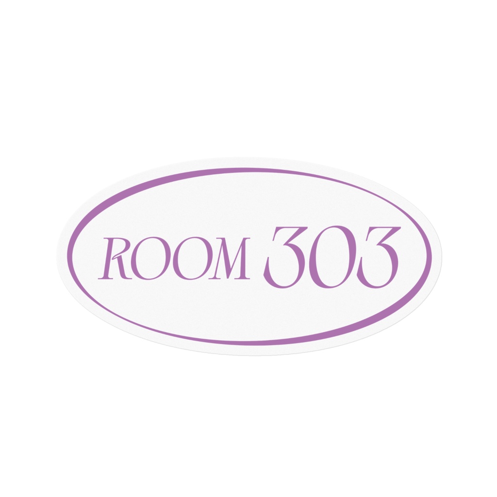 【ROOM303】 clear sticker