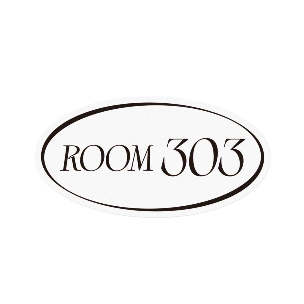 【ROOM303】 clear sticker