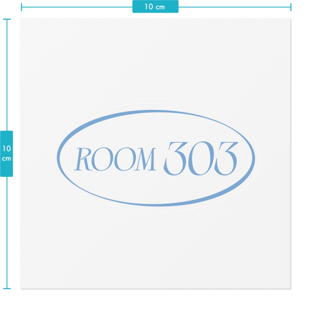 【ROOM303】 clear sticker