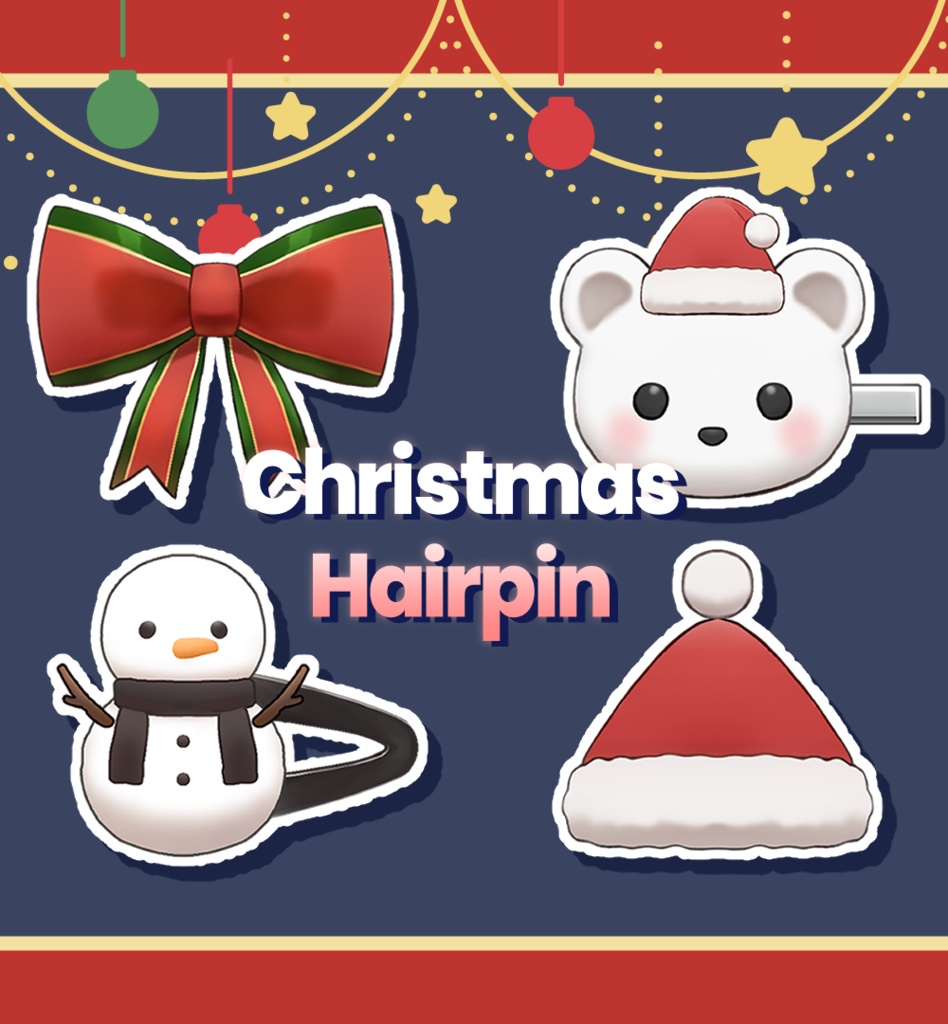 Christmas Hairpin