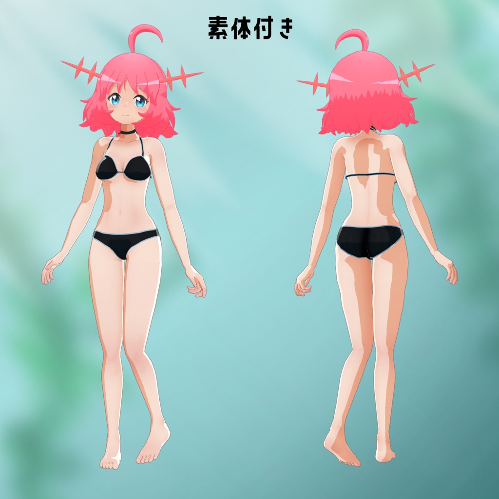 オリジナル3Dモデル『ウパ子』