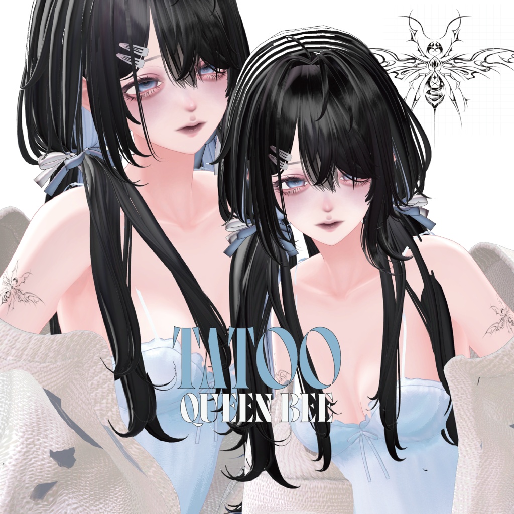 【海咲/Misaki専用】儚げダークドールmake up&eye+tatoo