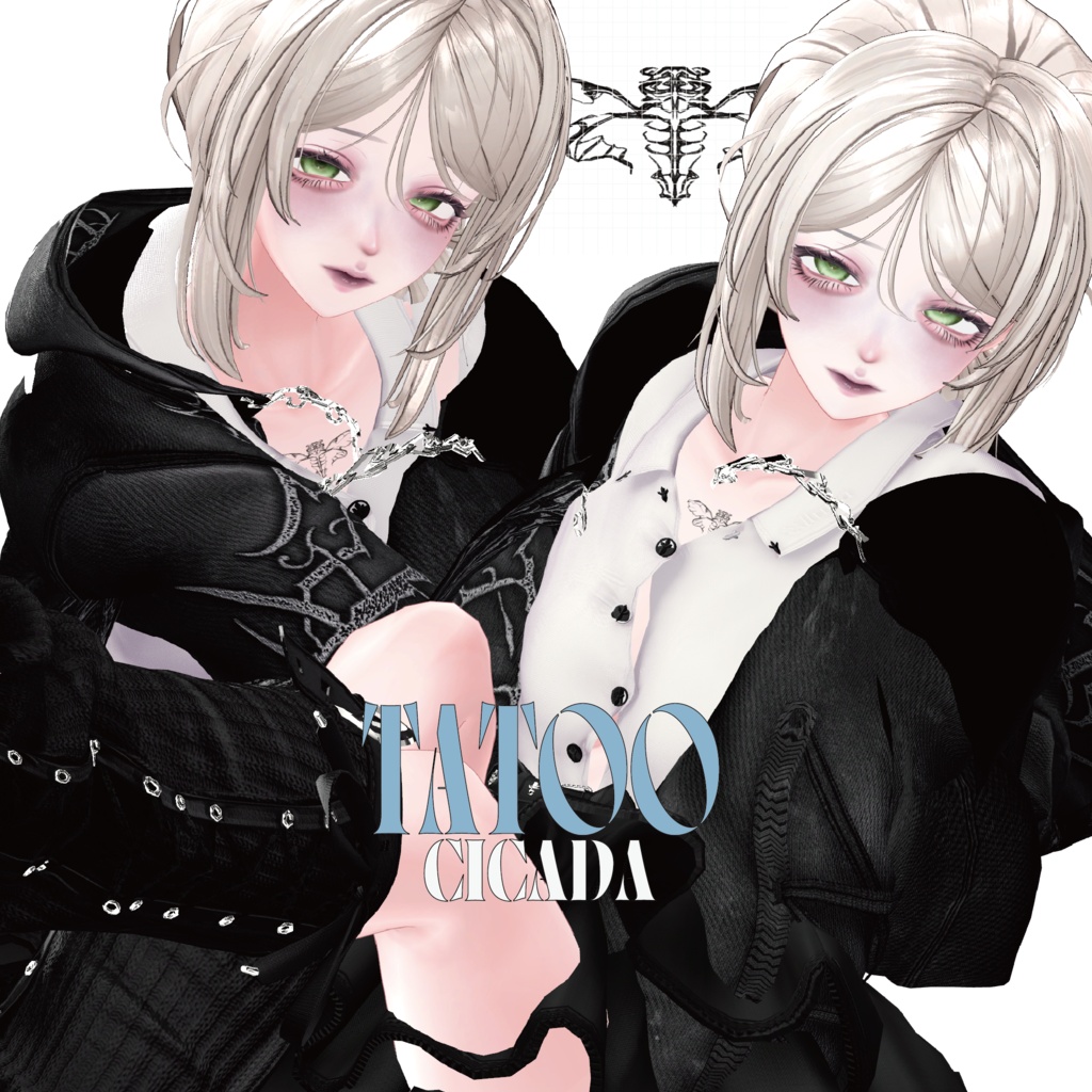 【海咲/Misaki専用】儚げダークドールmake up&eye+tatoo