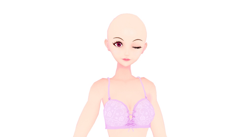 【無料】女性素体(VRChat/VRM想定リップシンク設定済)