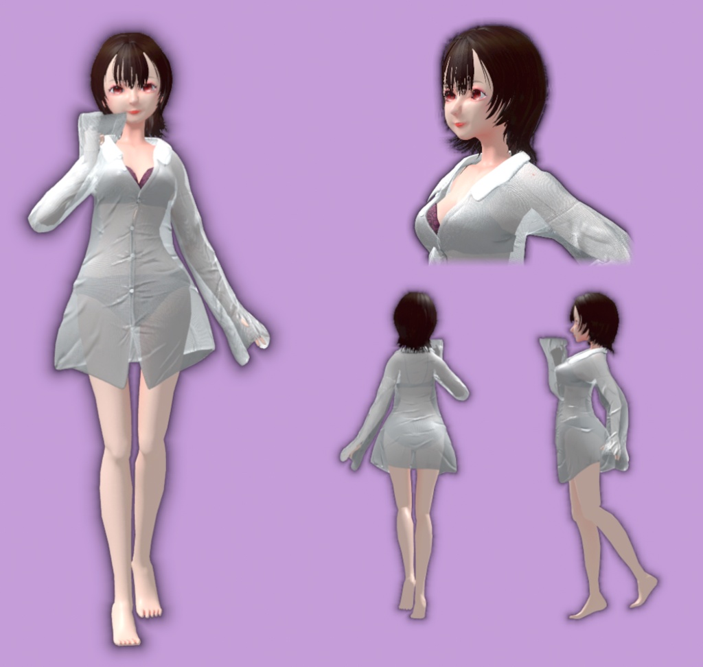 【VRChat想定 オリジナルアバター】奈桜ちゃん