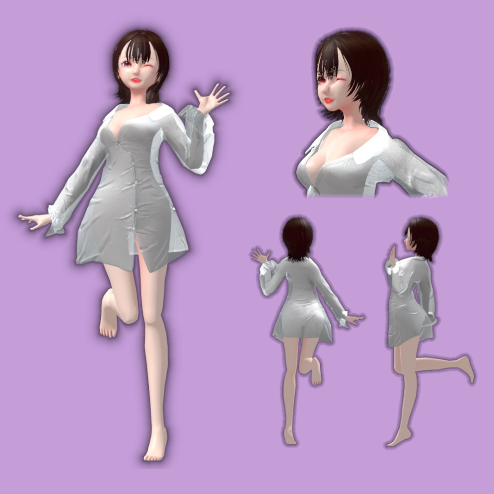 【VRChat想定 オリジナルアバター】奈桜ちゃん