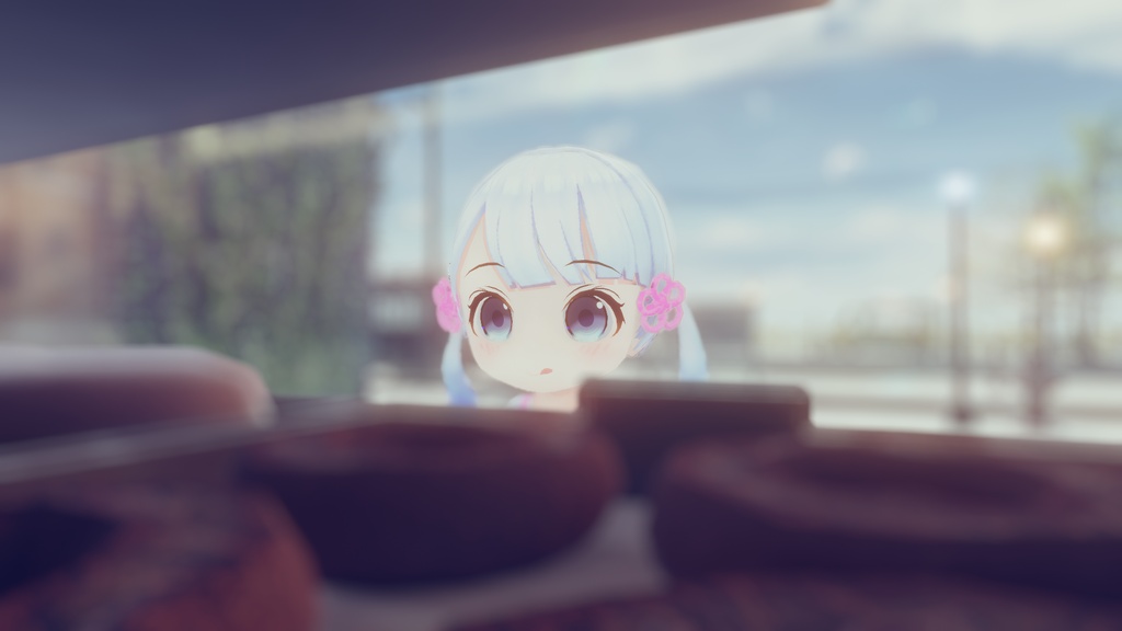 【VRM/VRChat想定アバター】デフォルメつくよみちゃん(秋庭たぬ式)