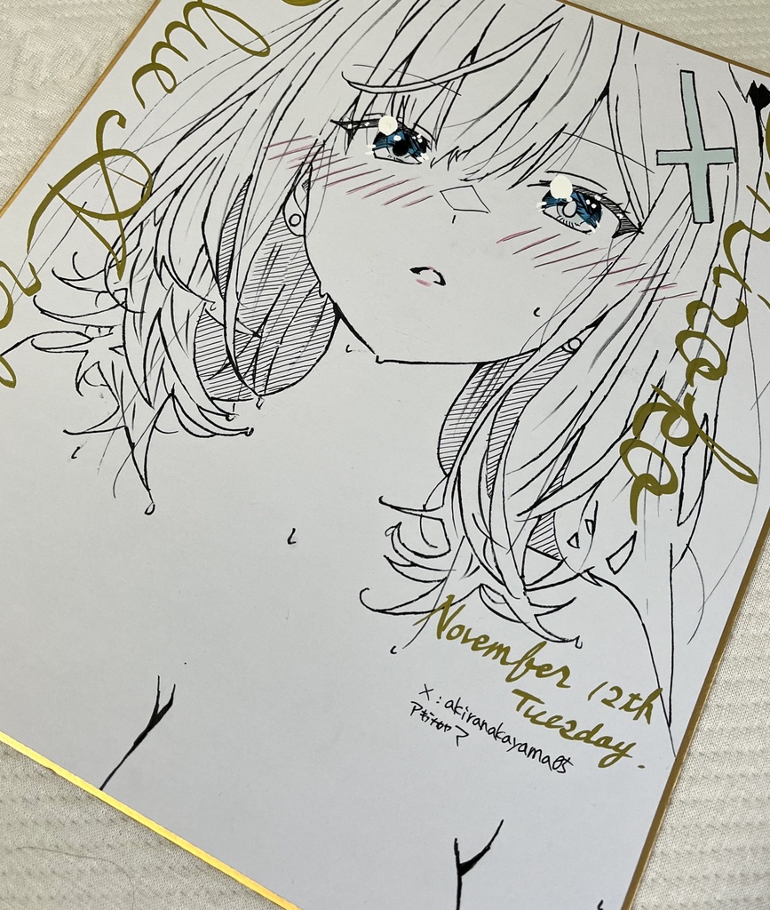 ブルーアーカイブ シロコ 色紙 一点もの