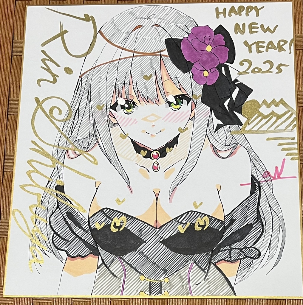 初売り　アイドルマスターシンデレラガールズ　渋谷凛　色紙