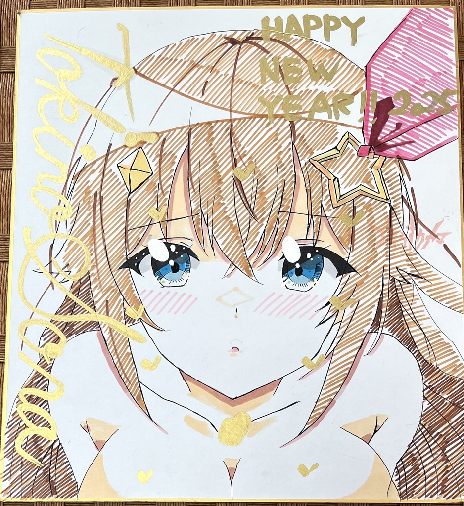 初売り　ホロライブ  ときのそら　色紙