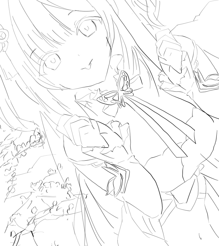 リクエスト　ぶいすぽっ！　花芽すみれ　色紙