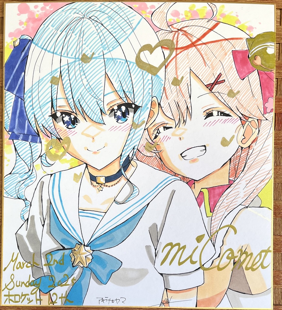 ホロライブ  みこめっと　色紙