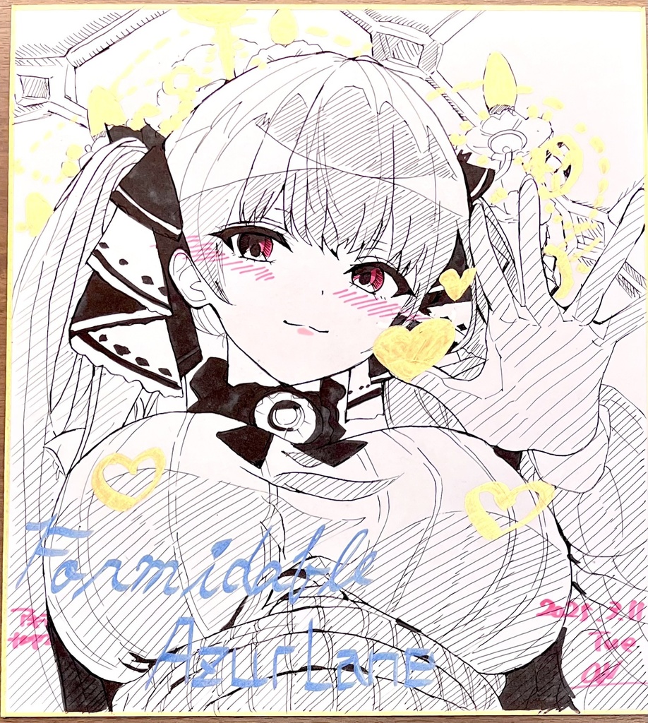 アズールレーン　フォーミダブル　色紙