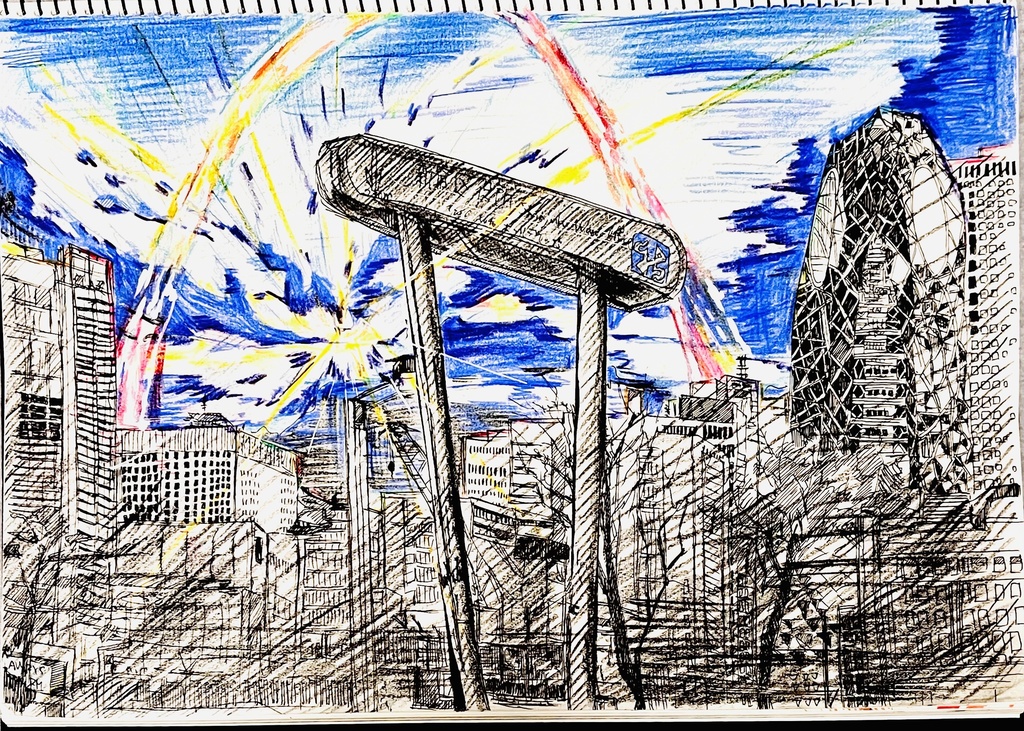 B4スケッチブック　落書き 新宿