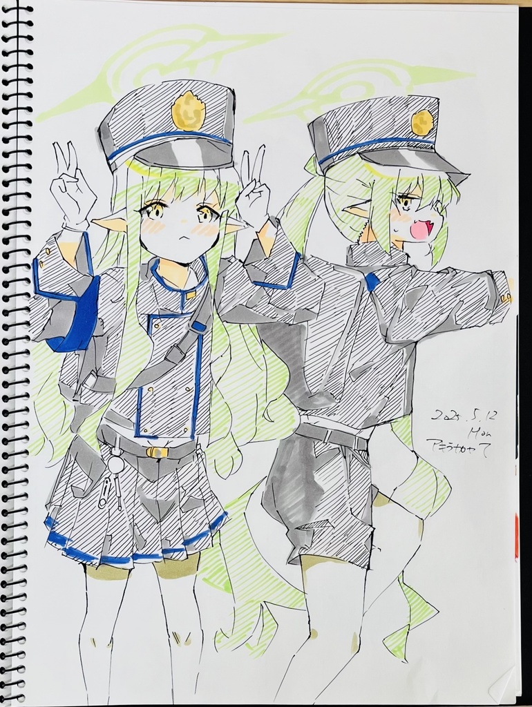 A4スケッチブック　落書き