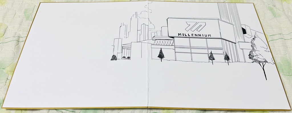 ブルーアーカイブ カリンとアスナ 見開き色紙大 完成