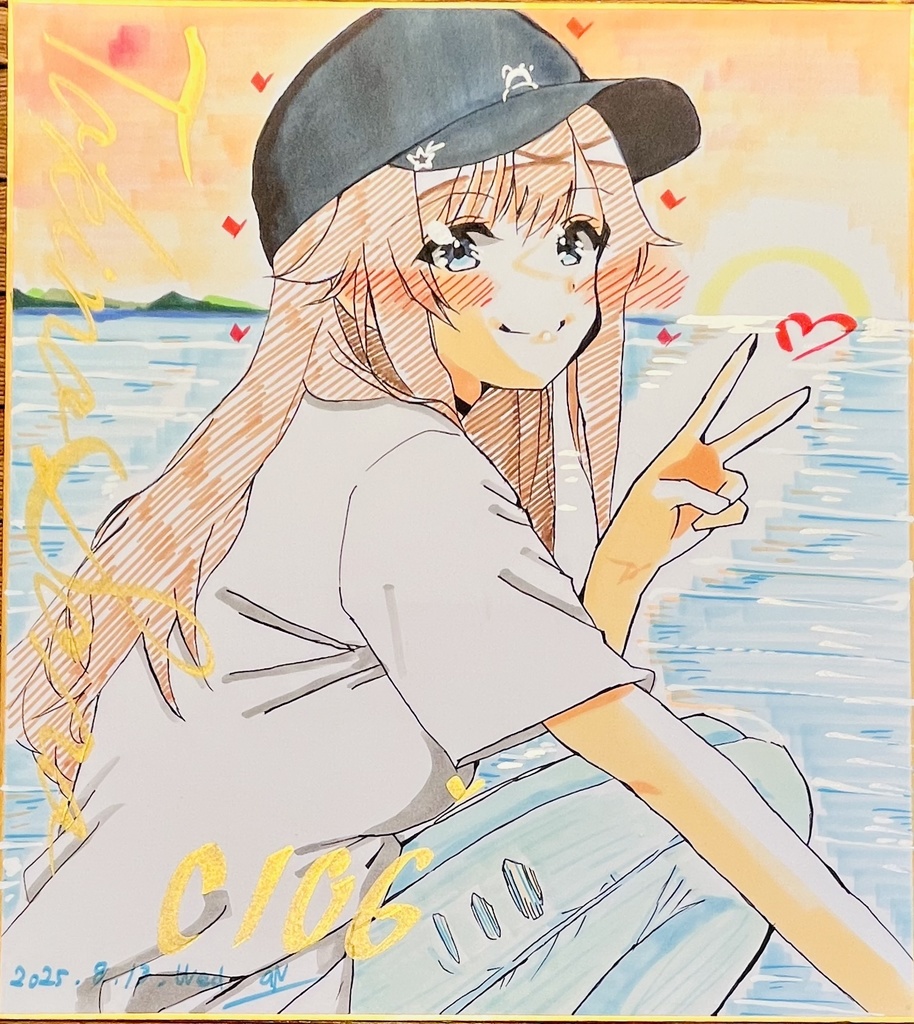 ホロライブ　ピースときのそら　色紙　並行販売