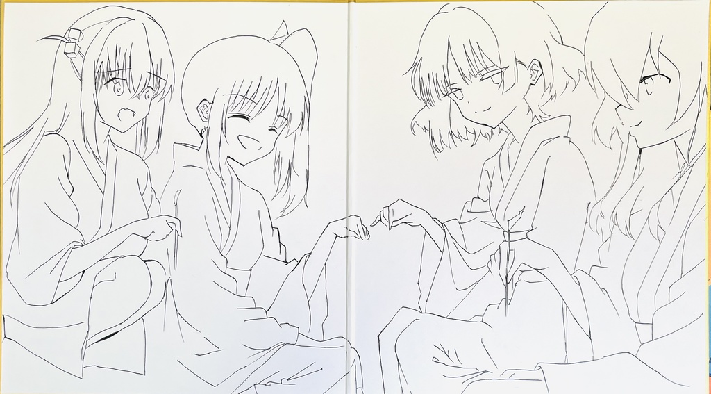 ぼっちざろっく 夏の最後の思い出を刻む結束バンド 見開き大色紙 完成