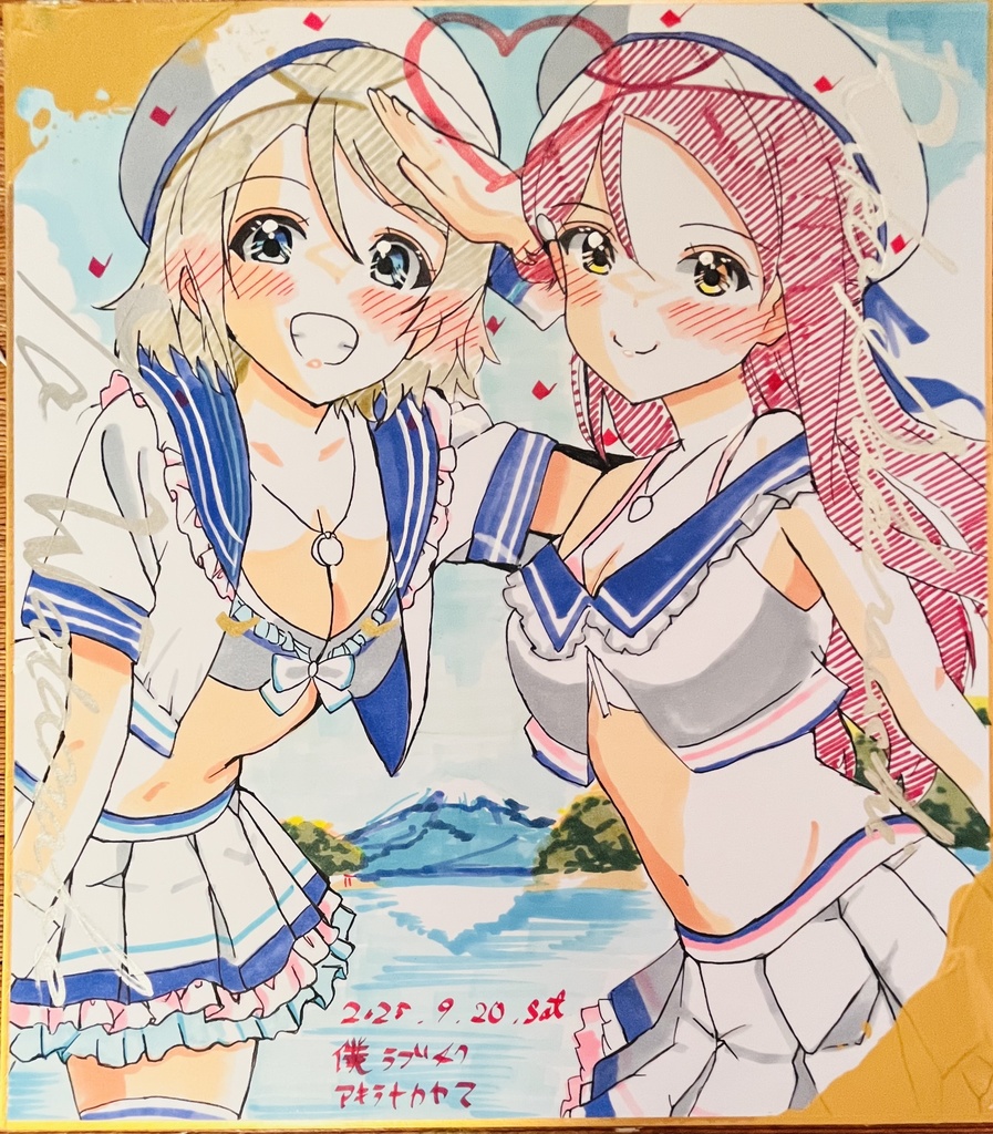ラブライブ！　マリーンようりこ　色紙　イベント並行販売