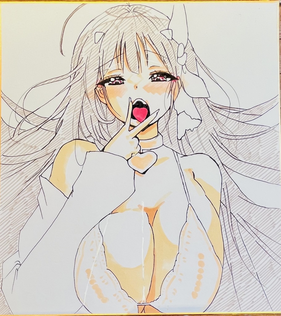 NIKKE  バイパー　色紙　イベント同時販売　制作途中