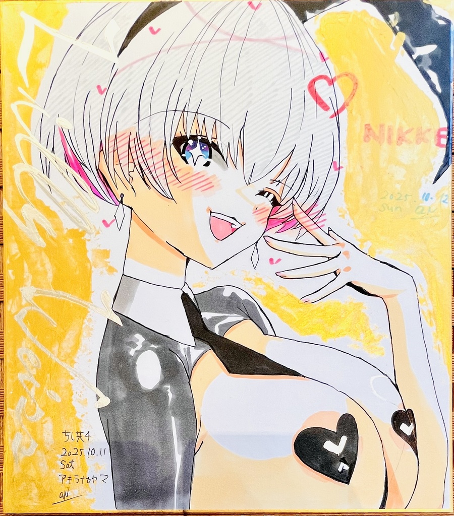 NIKKE  逆バニーリリーバイス　色紙　イベント同時販売