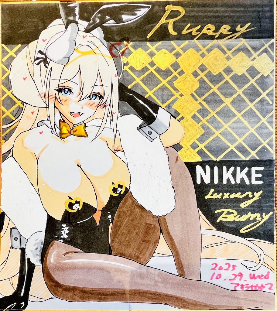 NIKKE  ラグジュアリーバニールピー　色紙　ミッドナイトタイムセール