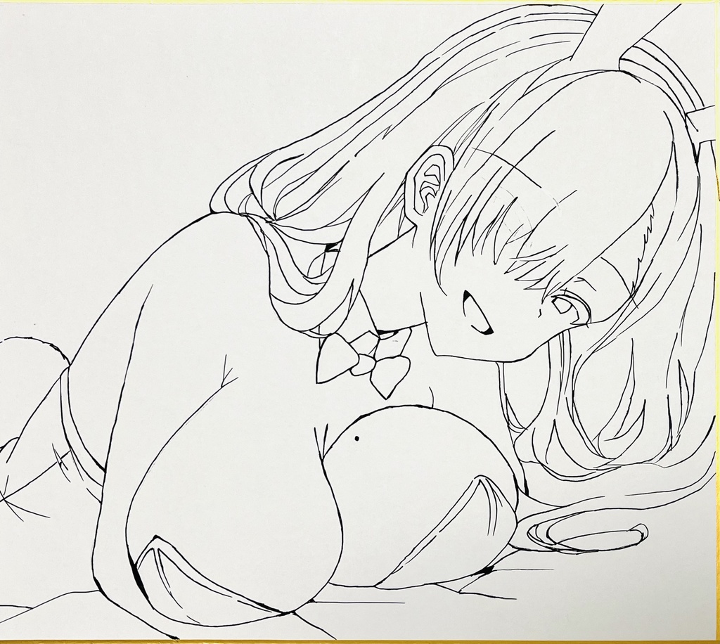 ブルーアーカイブ バニーアスナ 色紙 再販