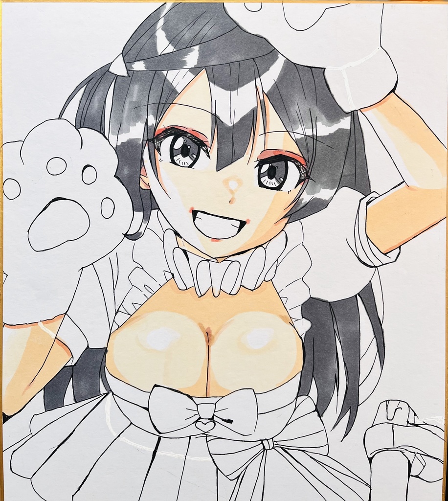 虹ヶ咲　AZUNAせつ菜　色紙　イベント同時販売　制作途中