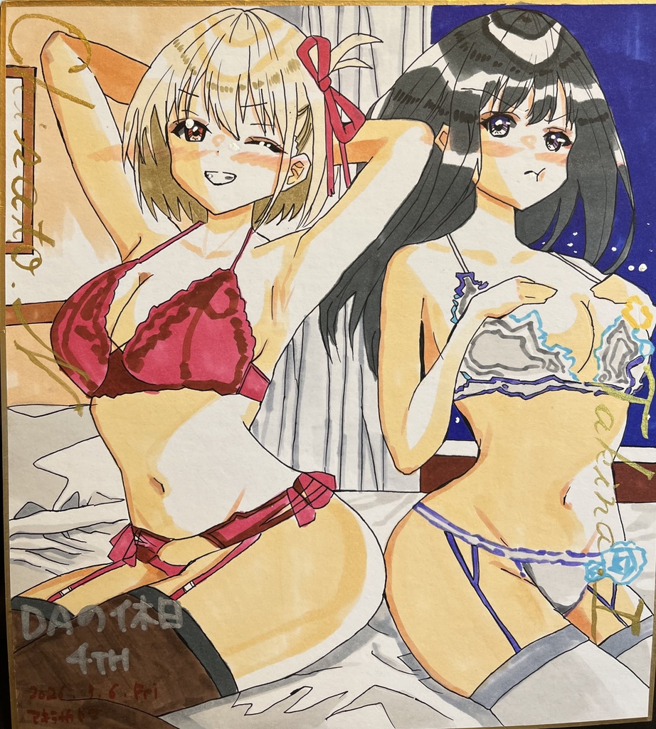 リコリス・リコイル ランジェリーちさたき 色紙 DAの休日同時販売