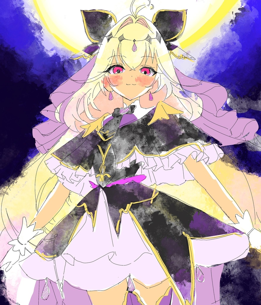 支援者様リクエスト　キュアアルカナ・シャドウちゃん　中色紙　※購入注意※