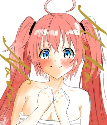 支援者様リクエスト 中色紙 微えろミリムちゃん ※購入注意※