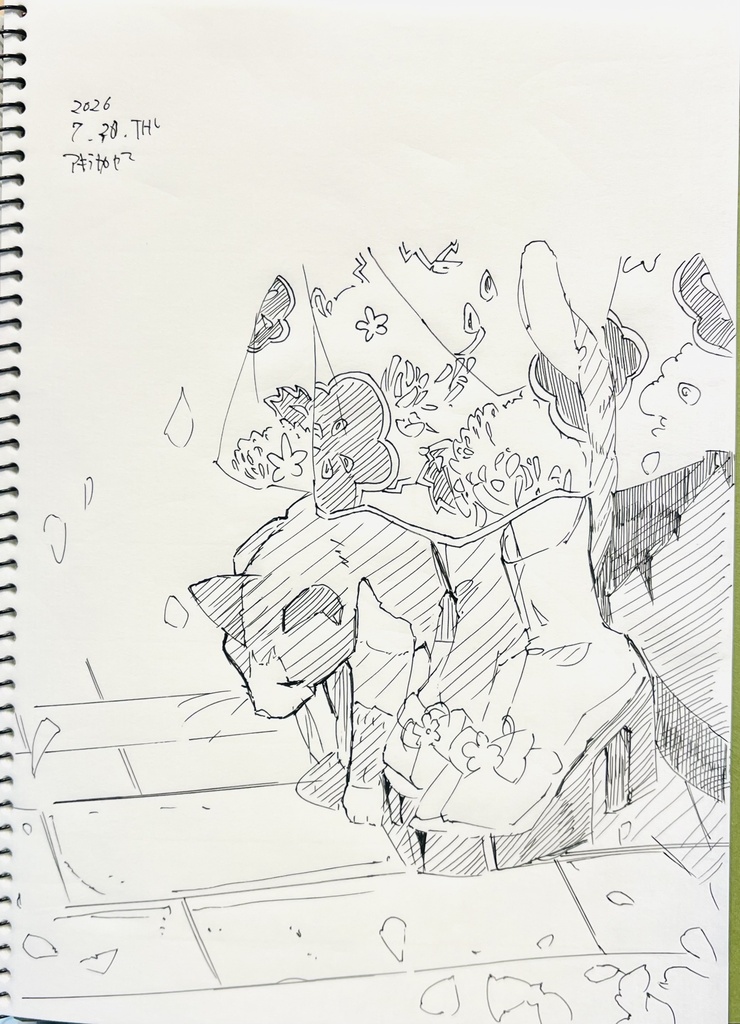 落書きスケッチブック　B5 アカネ