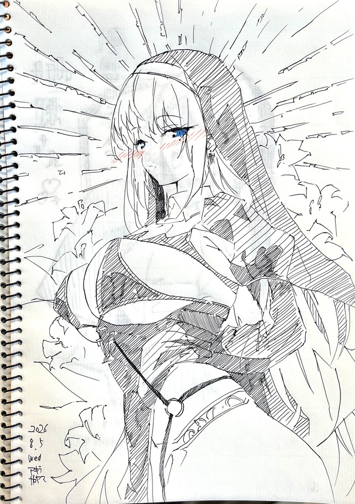 落書きスケッチブック　B5 萩原千速シール