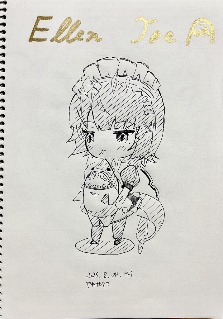B5落書きスケッチブック　ミヨさんとタルラシール