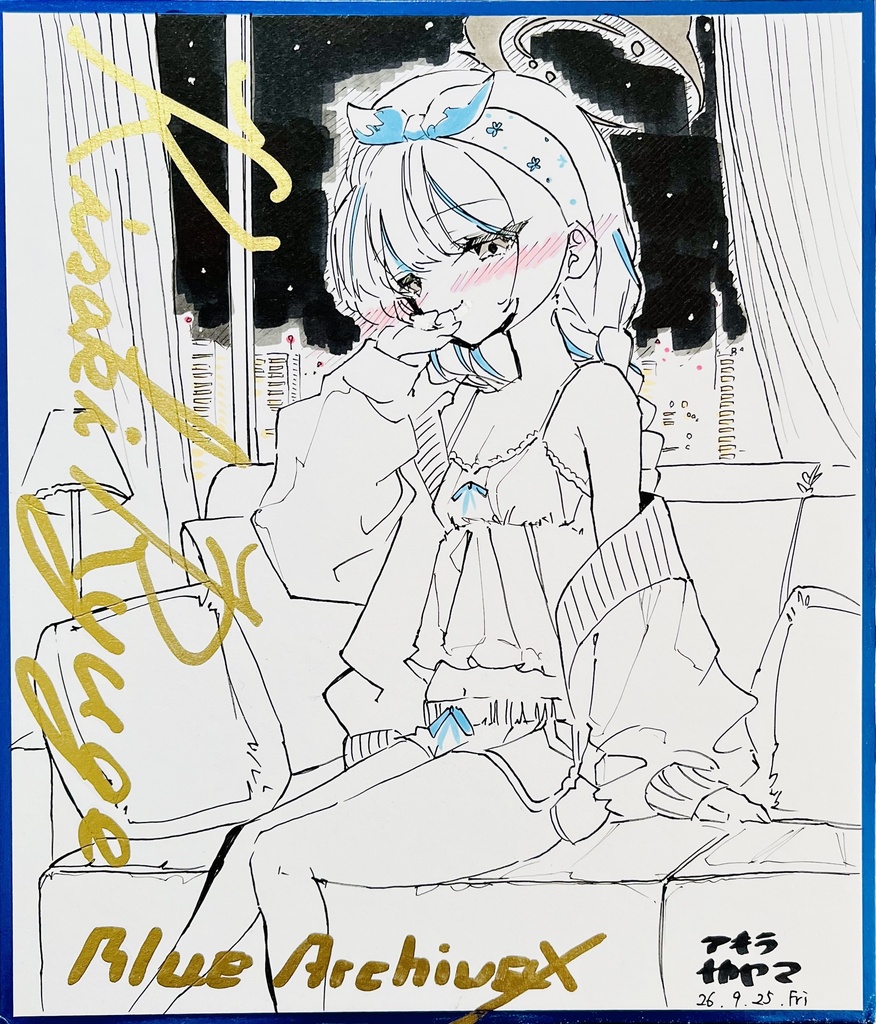 ワンドロ中色紙　竜華キサキさん