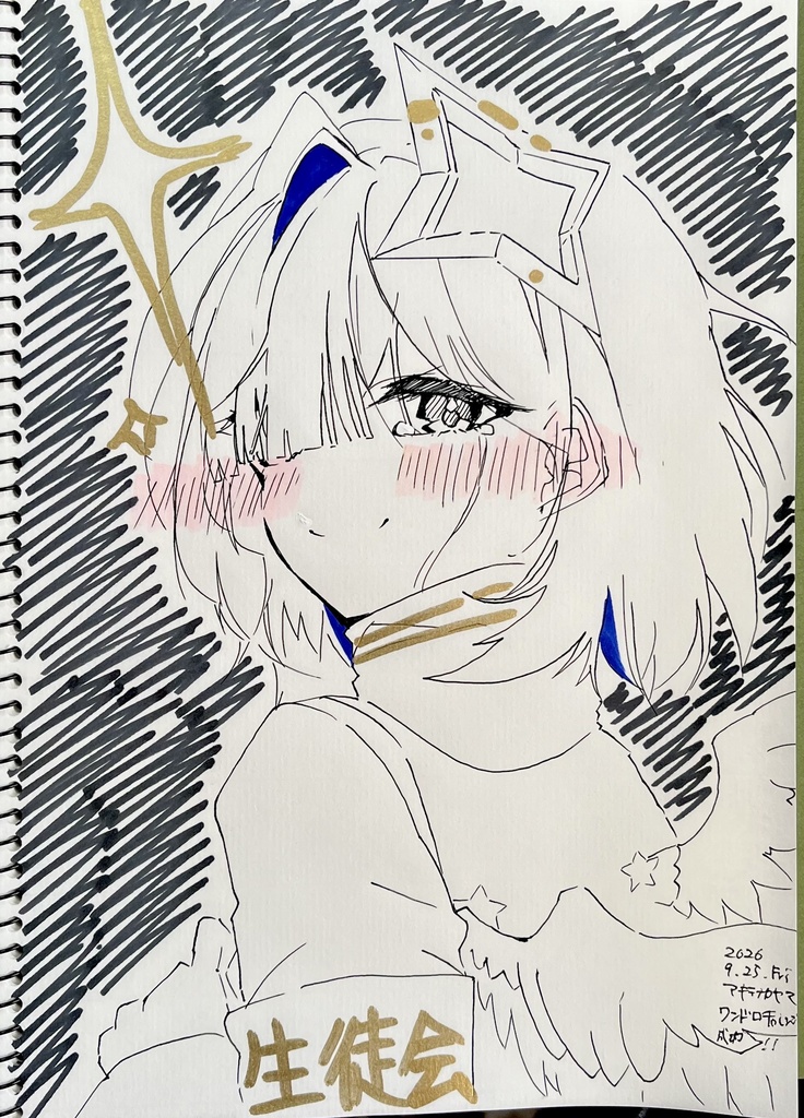 落書きスケッチブック　B5  チェンソーマンxサムライソードシール