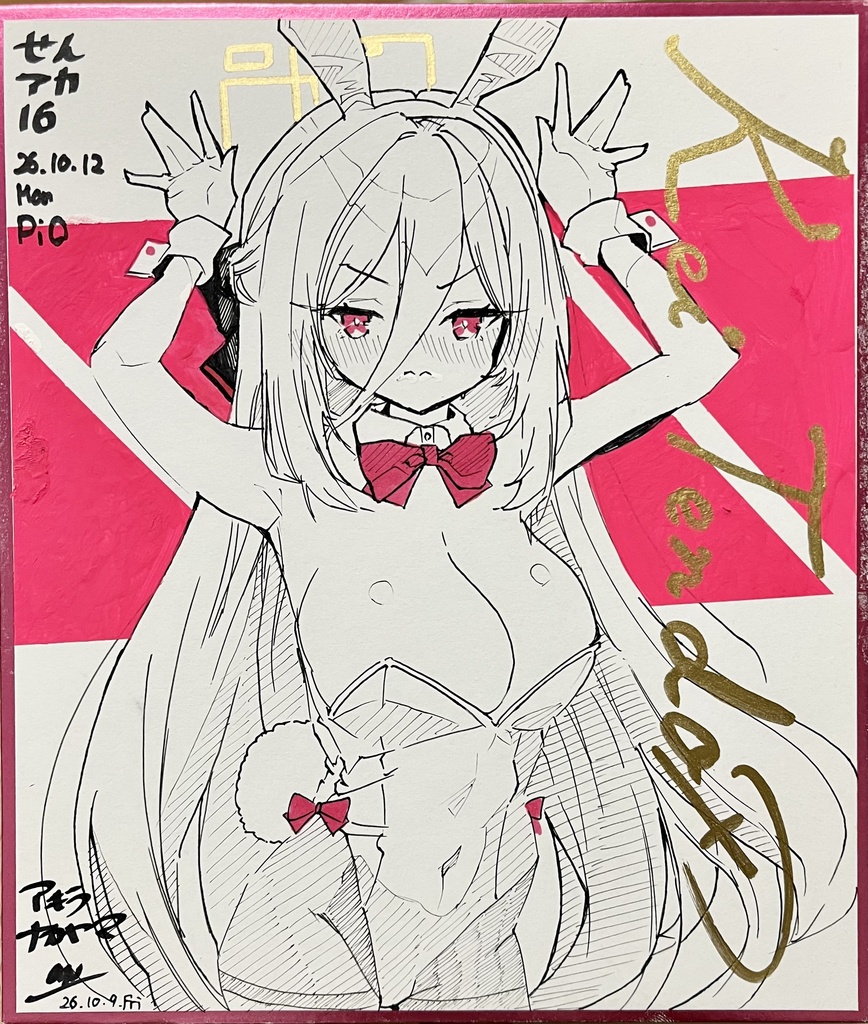 再販 ワンドロ デッカいバニーケイちゃん 中色紙