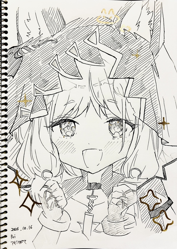 落書きスケッチブックB5  レナちゃんシール